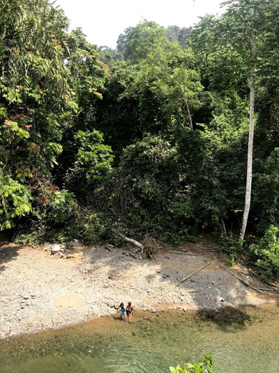 View from Jungle Lodge, Tangkahan.