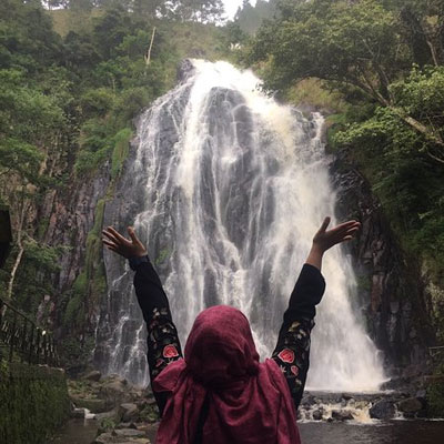 Efrata waterfall on Samosir island is particularly stunning after rain